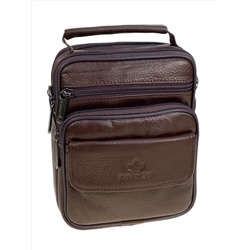 Сумка мужская из натуральной кожи, цвет коричневый
