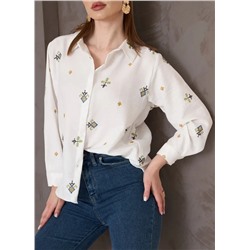 Женская рубашка с вышивкой Patiskha