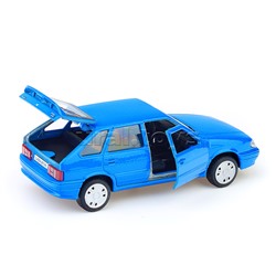 Машина металл LADA -2114 "Samara" 12 см, (двери, багаж, синий) инерц., в коробке