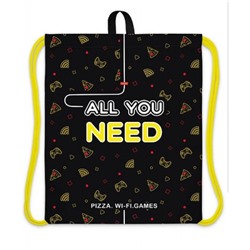 Сумка для сменной обуви 41х49 см "All you need..." с петлей для подвеса (073070) 22036 Хатбер