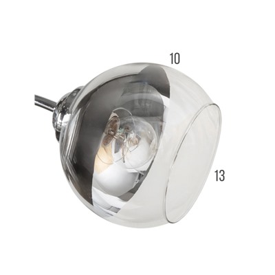 Люстра «Лиана» 5хЕ27 40 Вт хром BayerLux