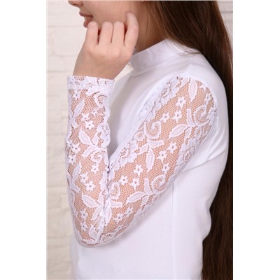 Джемпер Принцесса школы дл. рукав (Белый)