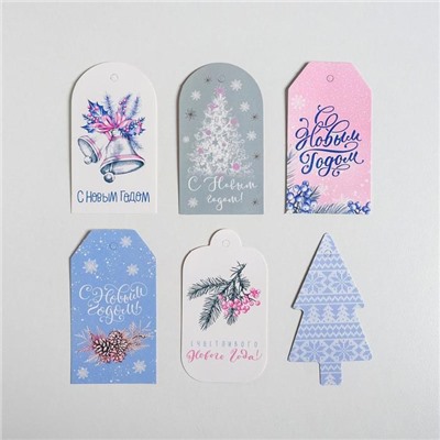 Набор декоративных новогодних шильдиков «Нежность», 17×15 см