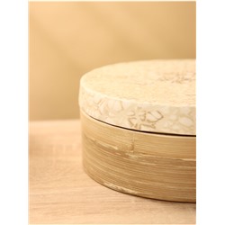 Банка для сыпучих продуктов, 16×16×7.5 см, бамбук
