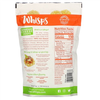 Whisps, Parmesan Cheese Crisps, 9.5 oz (269 g)