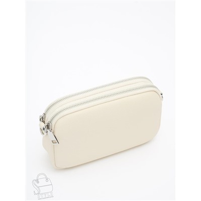 Сумка женская кожаная 6016PE off white Polina&Eiterou