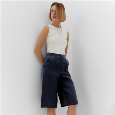 Бермуды женские MINAKU: Safari, синие, размер 44