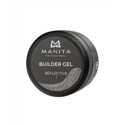 MANITA Гель моделирующий для ногтей светоотражающий / Builder Gel Reflective №01, 15 мл 28230