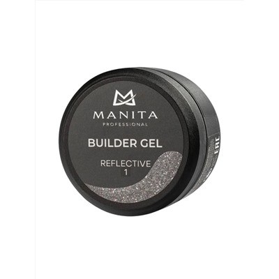 MANITA Гель моделирующий для ногтей светоотражающий / Builder Gel Reflective №01, 15 мл 28230