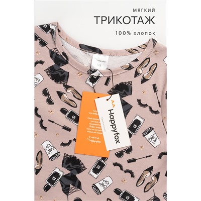 Хлопковое платье для девочки Happyfox