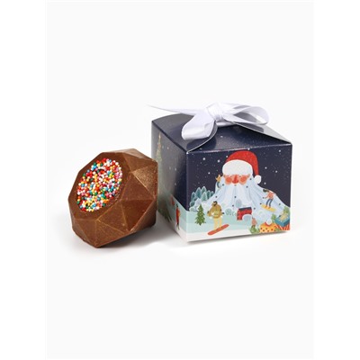 Шоколадная бомбочка с маршмеллоу «Дед мороз», 38 г