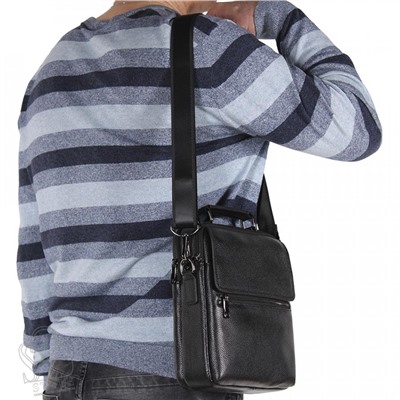 Сумка мужская кожаная 8221-5QH black Heanbag