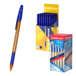 Ручка шариковая R-301 GRIP Amber 0.7мм 39530 синяя ErichKrause