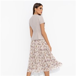 Костюм с юбкой нарядный, Актуально сегодня (2 в 1, бежевый)