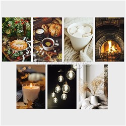 Комплект постеров мини А6ф "Моменты радости" 108х165мм., 35 штук. в индив. упак.