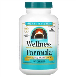 Source Naturals, Wellness Formula, ежедневная иммунная поддержка, 240 капсул