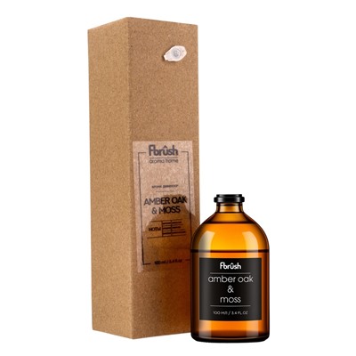 Диффузор ароматический Craft «Янтарь и дубовый мох», с палочками, тёплый древесно-смолистый аромат для дома, 100 мл