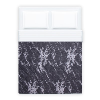 Покрывало 2-спальное LoveLife Gray marble, 180×210±5 см, микрофайбер
