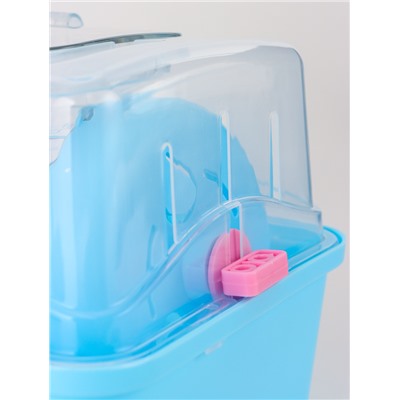 Клетка-переноска для грызунов, 23×17×16 см, бирюзовая