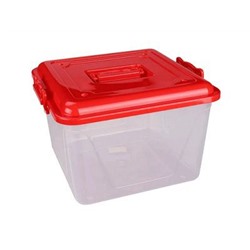 Контейнер 15л квадратный с  ручками 340×325×220 мм, М1023