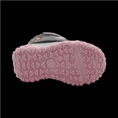 Ботинки на меху T5022-1CL серые