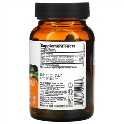Organic India, Essential Immune, Daily Immune Support, 90 Veg Caps