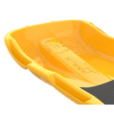 Санки с мягкой сидушкой «Комета», жёлтые 74×43 см