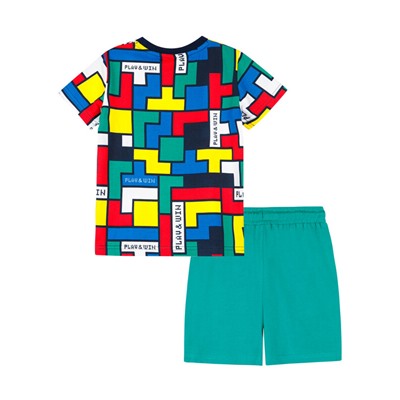 Комплект трикотажный для мальчиков: фуфайка (футболка), шорты