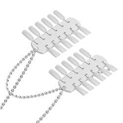 Kristaller Палитра для лаков на цепочке, 24 цвета, белый 6557