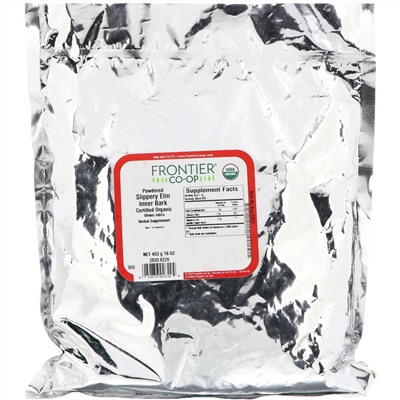 Frontier Natural Products, порошок органической внутренней коры красного вяза, 453 г (16 унций)