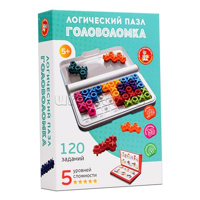 Игра головоломка "Логический пазл" Крестики-нолики Учись играя