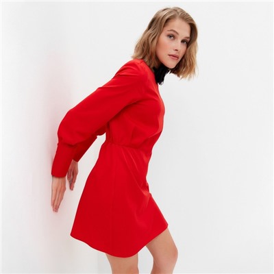 Платье мини женское MINAKU: Silk pleasure, красное, размер 46