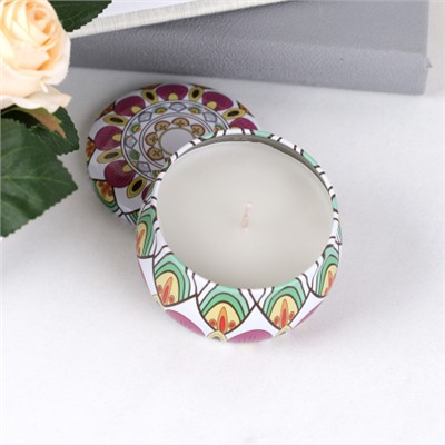 Свеча ароматическая в подсвечнике 7х5 см без наполнения / CW516-5 /уп 24/144/микс