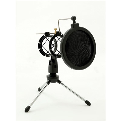 Микрофонная стойка настольная с поп-фильтром