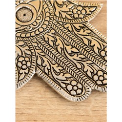 Подставка под благовония « Рука Фатимы», 13×10 см, алюминий