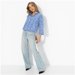 Блуза , освежающая образ, Твой личный тренд (небесная)