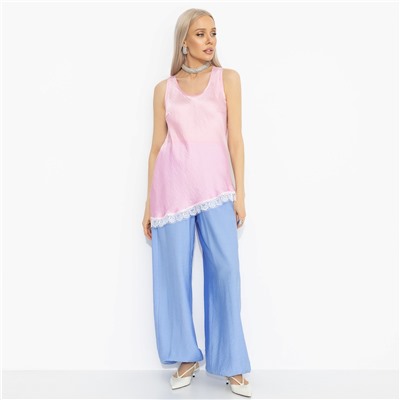 Топ шёлковый, Следи за мной (розовый)