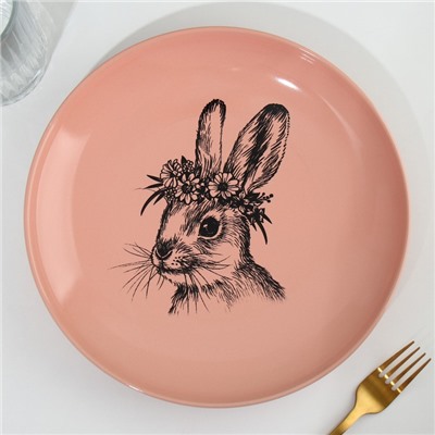 Тарелка керамическая «Зайка», 25.5 см, Dolce Ceramo