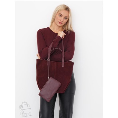 Сумка женская кожаная 2403YF angola red  Polina&Eiterou