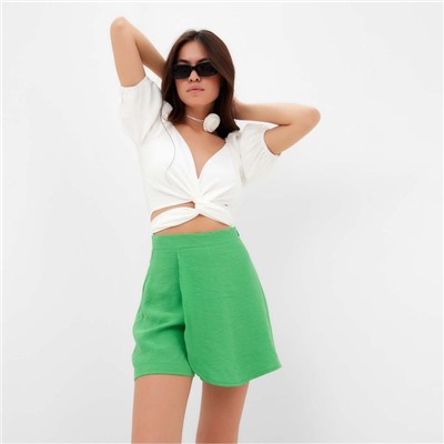 Топ рубашка женский MIST Summer time, белый, размер 48