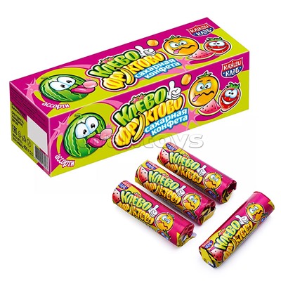 Сахарная конфета "Клёво-Фруктово" ассорти 15г*30шт