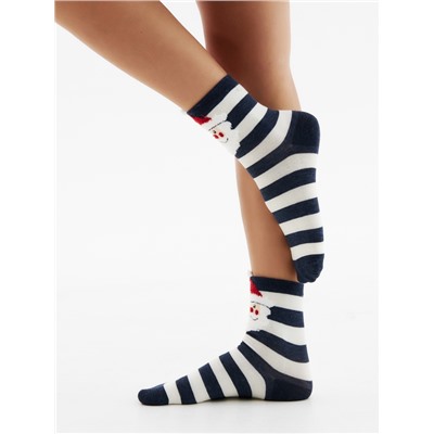 Носки новогодние женские Collorista «Дедушка Мороз», размер 36-41 (23-27 см)