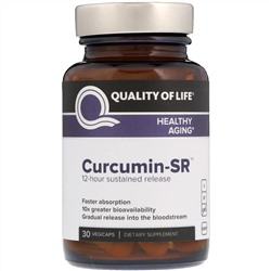 Quality of Life Labs, Curcumin-SR, 30 растительных капсул