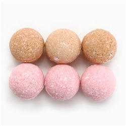 Бомбочки для ванны «Время чудес» аромат роза, ваниль, 6×20 г, Чистое счастье