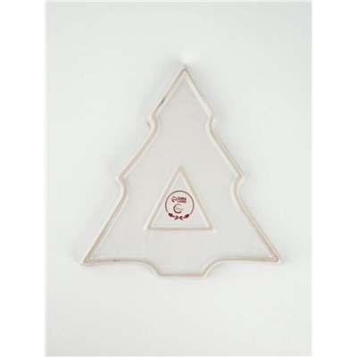 Блюдо новогоднее «Пряничные человечки», 23×22×2 см, ручная работа