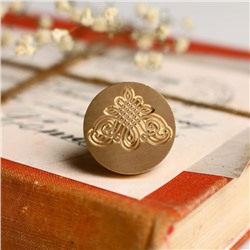 Штамп золотой «Вензеля», 2.5 х1,5 см