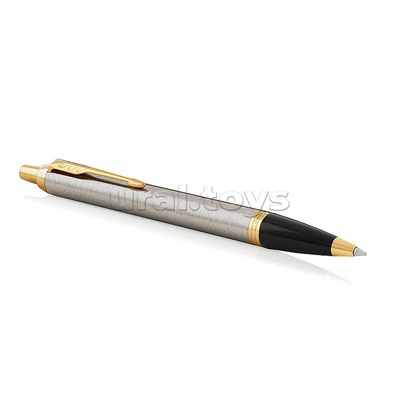 Ручка шариковая "IM Brushed Metal GT" синяя, 1,0мм, кнопочн., подарочная упаковка