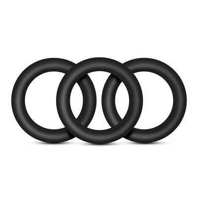 Набор из 3 черных эрекционных колец Black Small Penis Rings