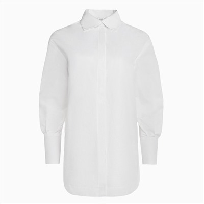Рубашка женская с рукавами фонариками MINAKU: Casual Collection, размер 46, белая