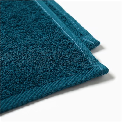 Полотенце махровое «Хозяин леса», 35×60 см, хлопок 100%, зелёное